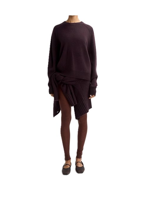 Boyfriend crewneck Oversized cashmere crewneck Soft Goat Soft Goat | FW25SF20055MIDNIGHT PLUM